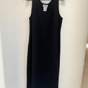 K WOMAN Petite Black Dress Size 16WP 'Little Black Dress' Sleeveless Scoop Neck